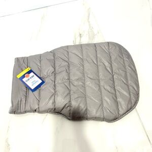 Top Paw Silver Quilted‎ Kids Puffer Jacket MEDIUM
